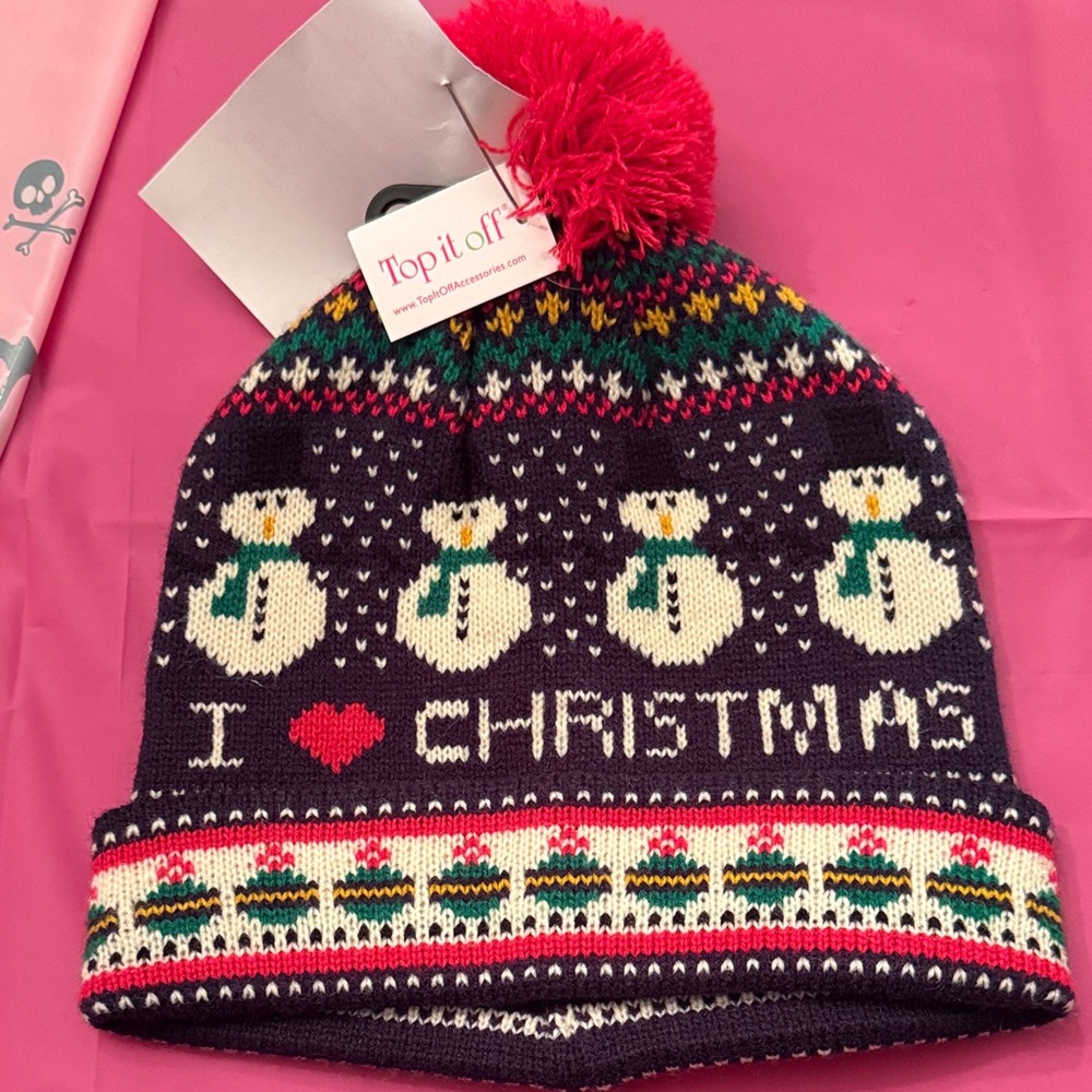 Christmas Knit Hat - Multicolor